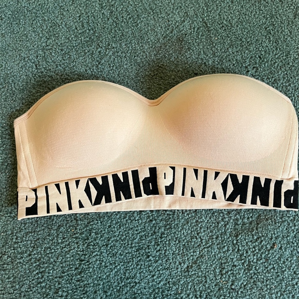 Strapless PINK push-up bra